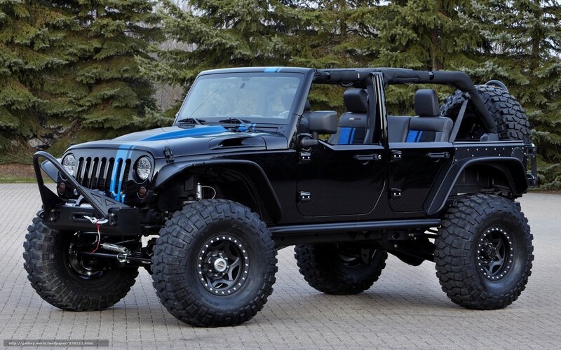 Black Jeep Wrangler — Dramatic, Photograph, Trees
