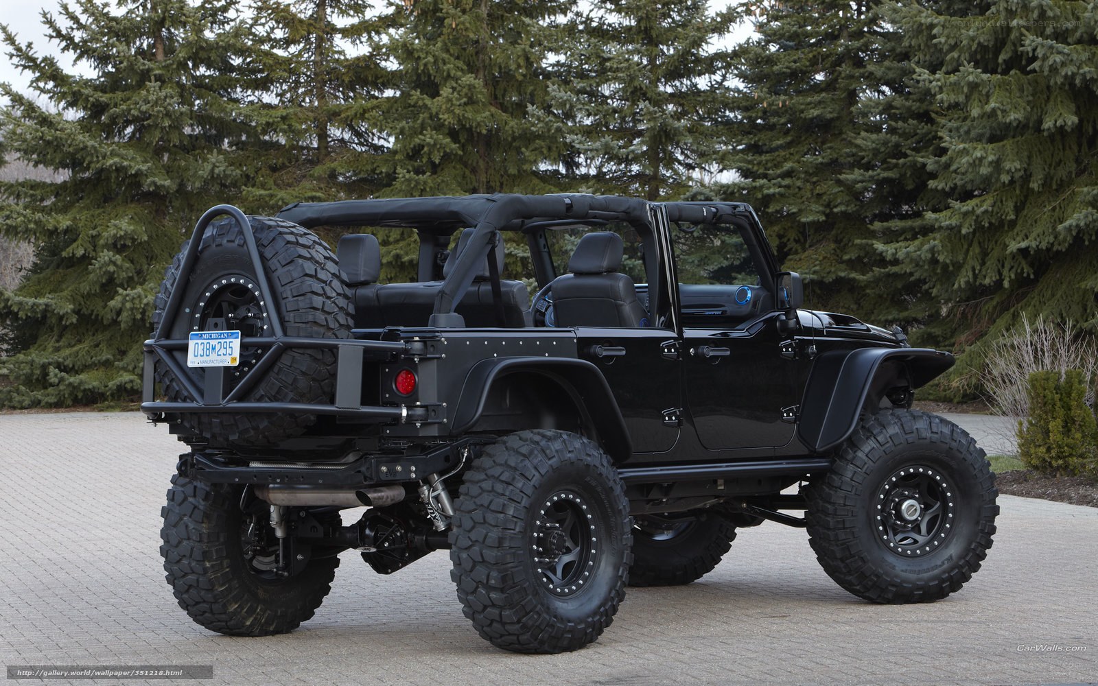 black jeep wrangler off-road