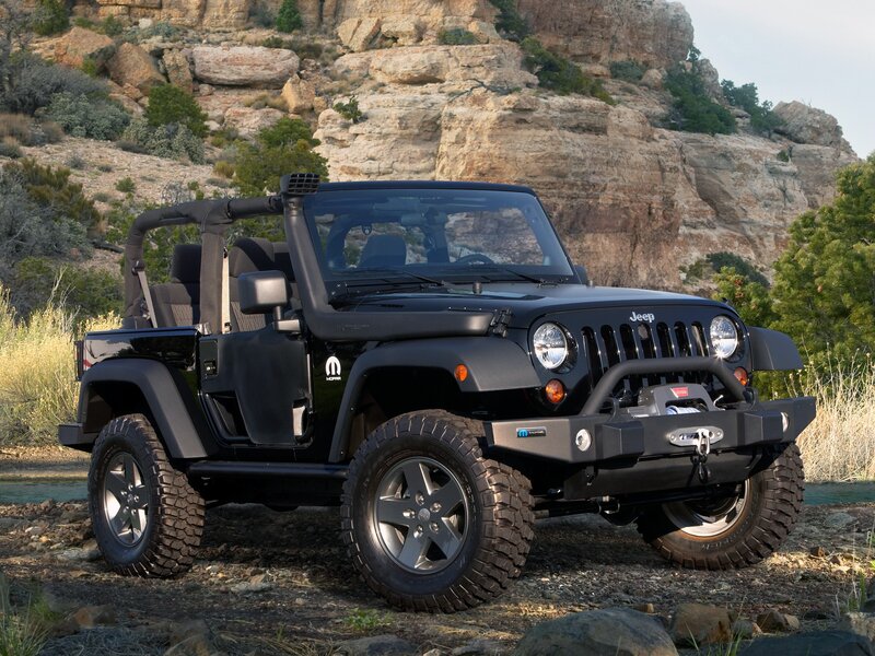 Black Jeep Wrangler — Outdoor, Afternoon, Photograph