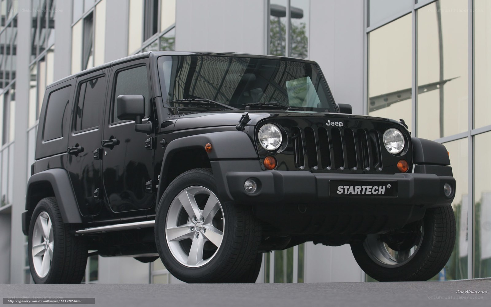 Black Jeep Wrangler with Startech