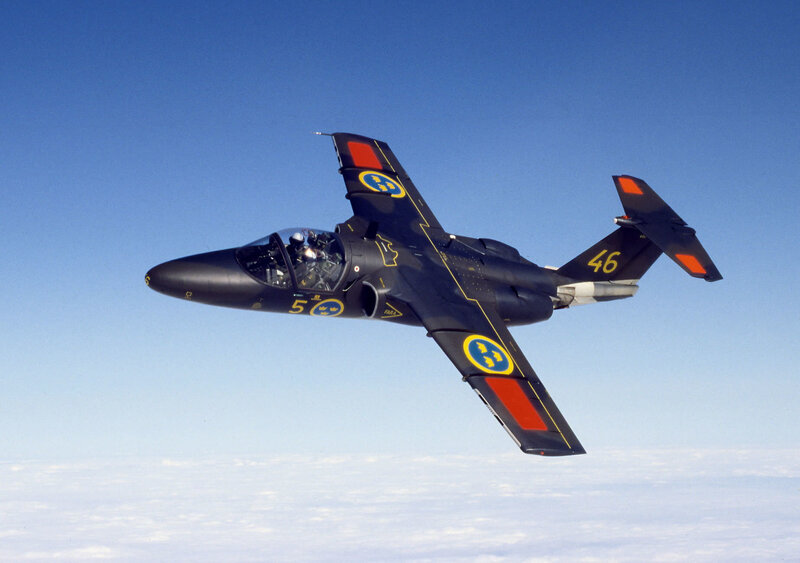 Black Jet Aircraft — Blue, Serene