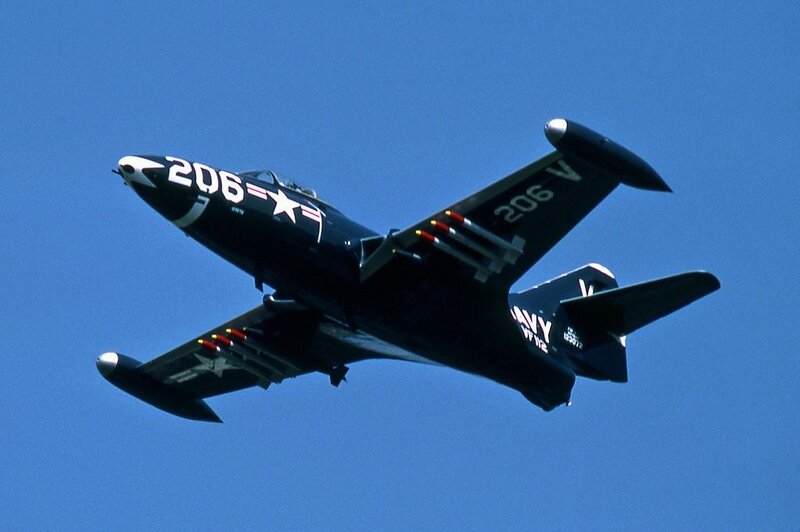 Black Jet Aircraft — Blue