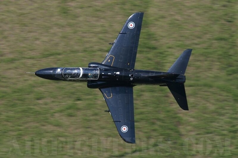 Black Jet Aircraft — Dynamic, Afternoon