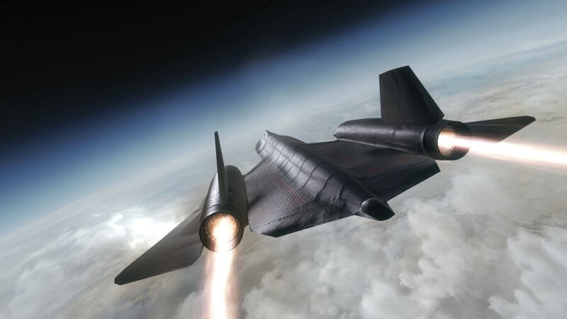 Black Jet Aircraft — Gray, Dramatic, 3d Render