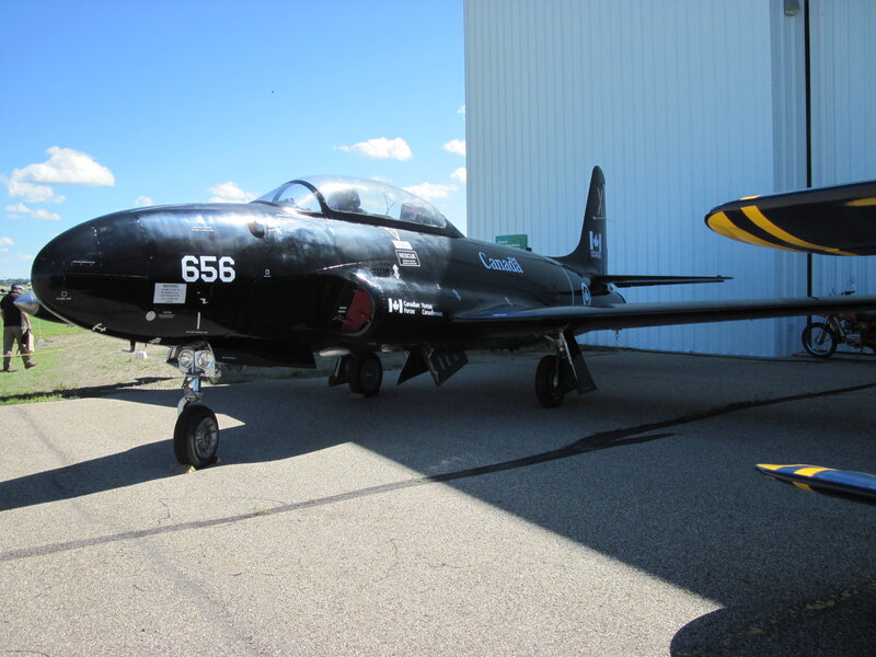 Black Jet Aircraft — Outdoor