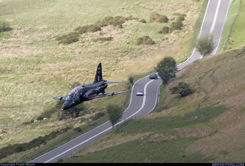 Black Jet Flying Low