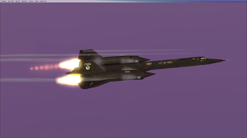 Black jet in flight