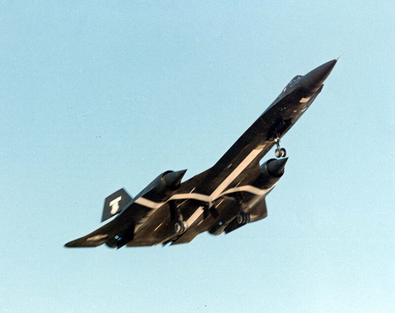 Black jet in flight