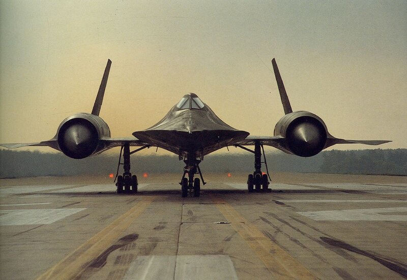 Black Jet on Runway — Gray