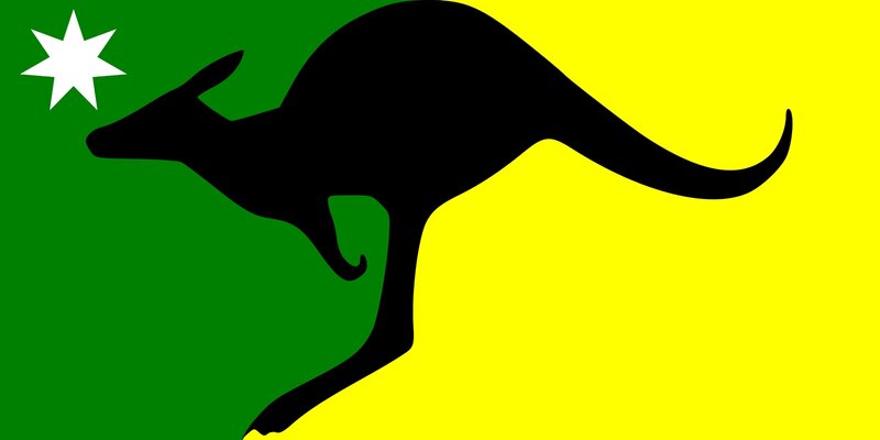 Black Kangaroo Silhouette