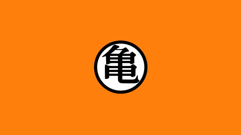 Black Kanji Symbol — Orange