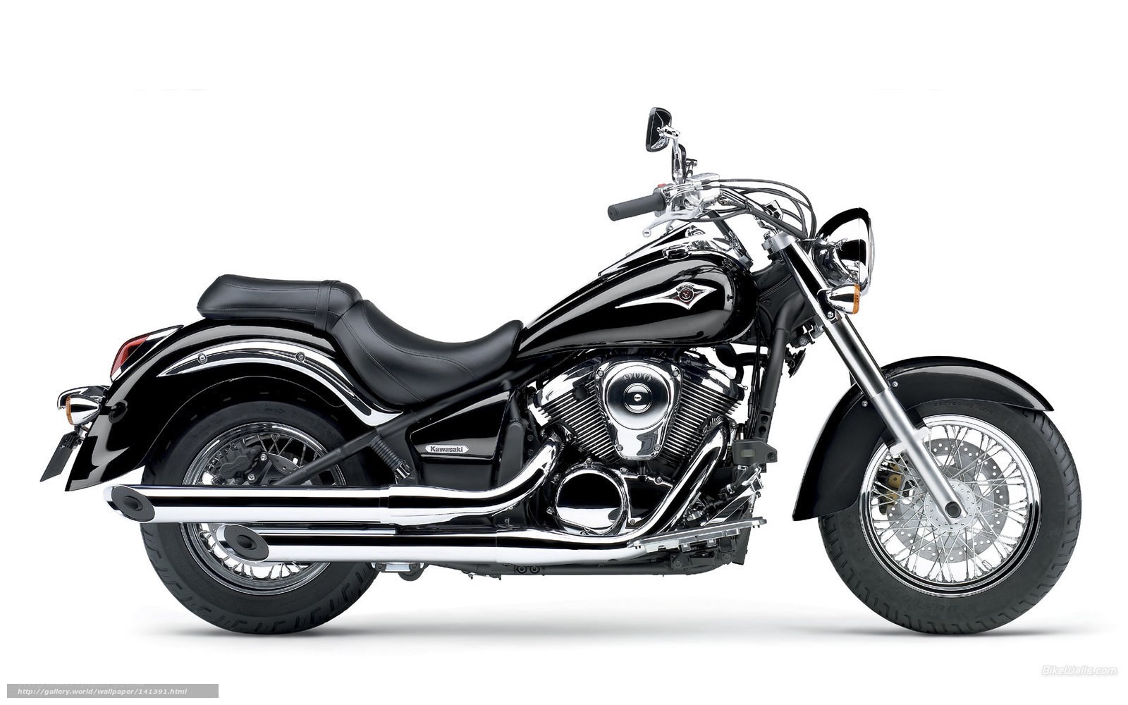 black kawasaki cruiser motorcycle