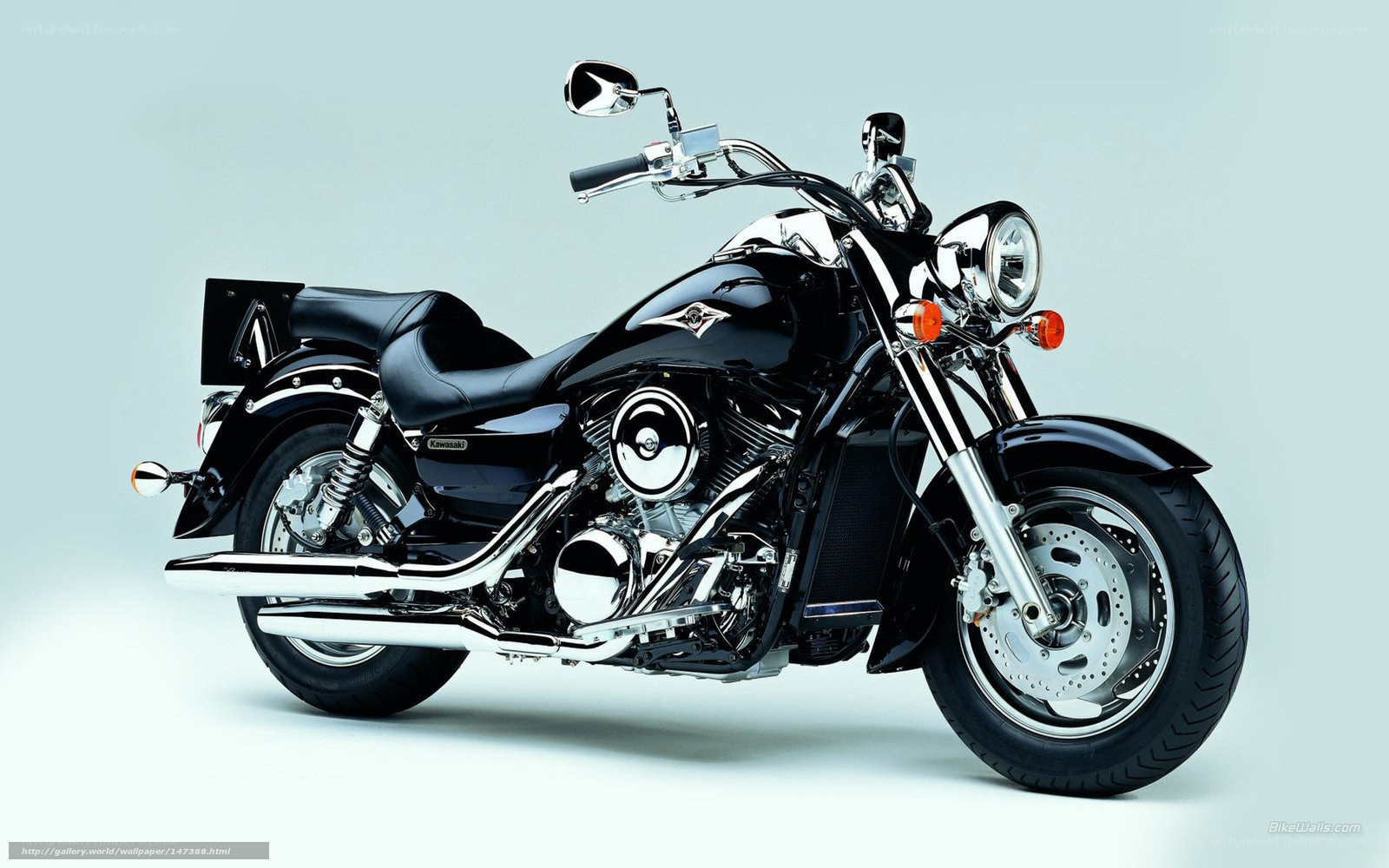 black kawasaki cruiser motorcycle