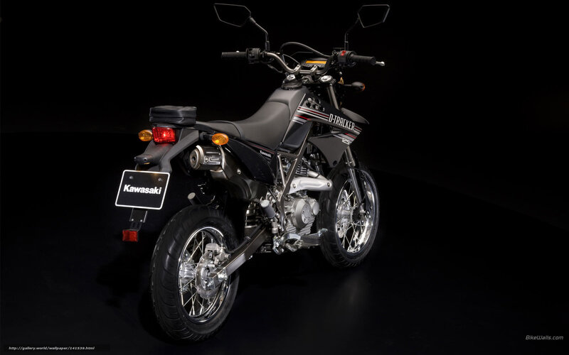 Black Kawasaki D-tracker Motorcycle