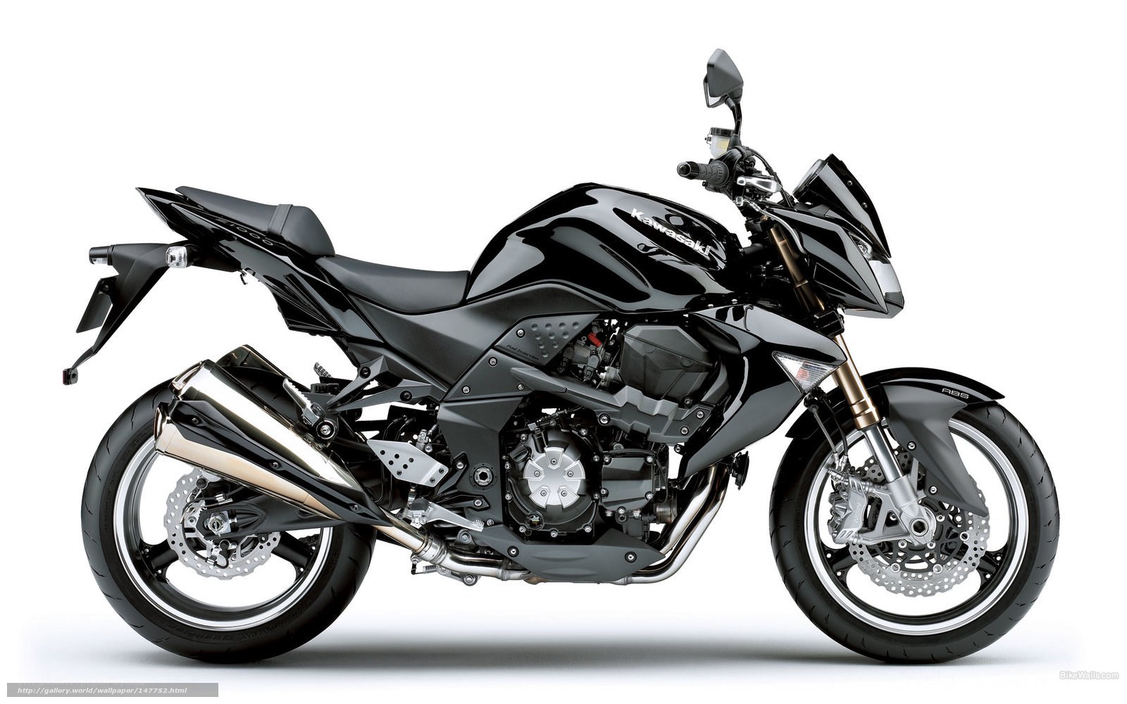 Black Kawasaki motorcycle