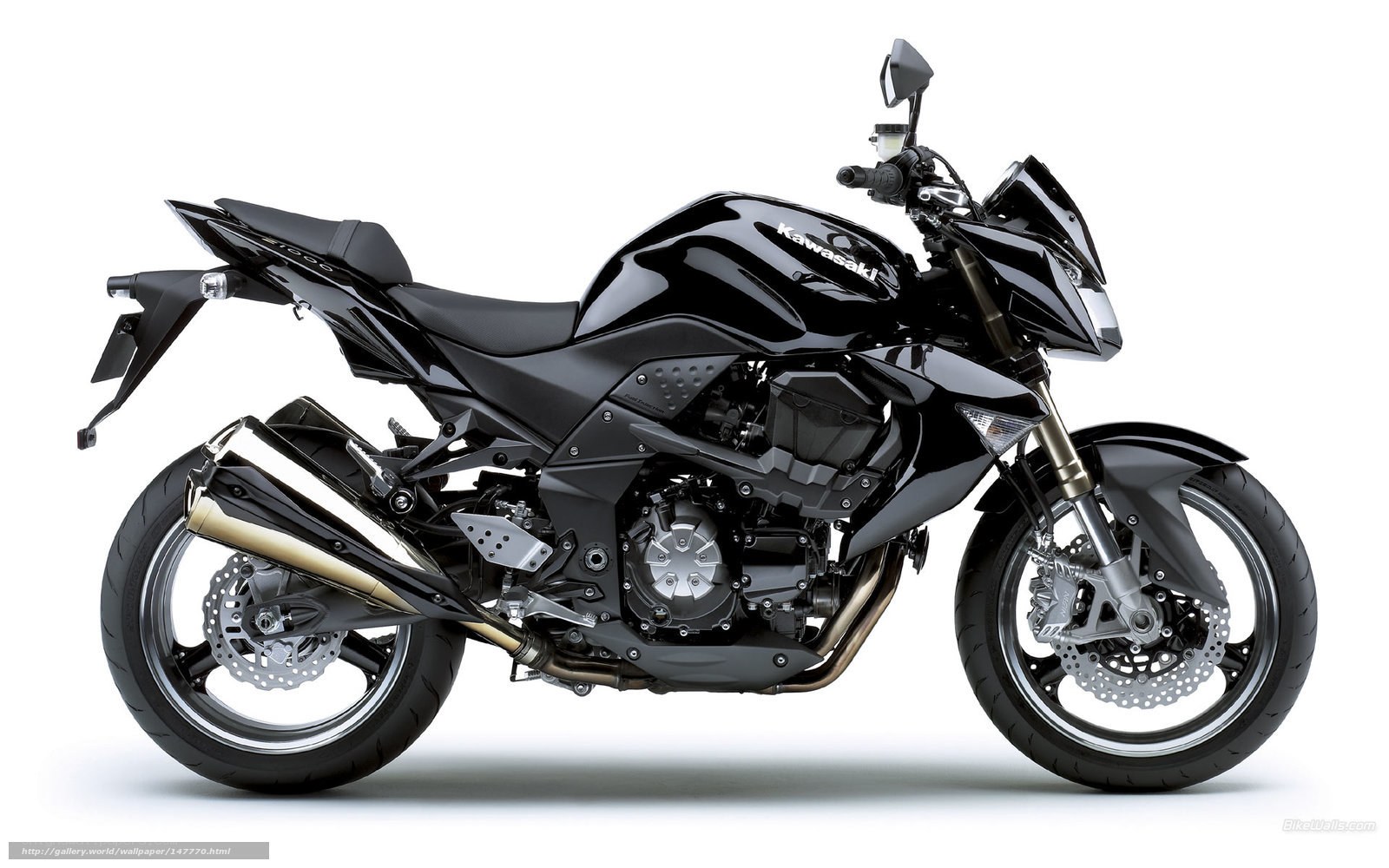 Black Kawasaki motorcycle