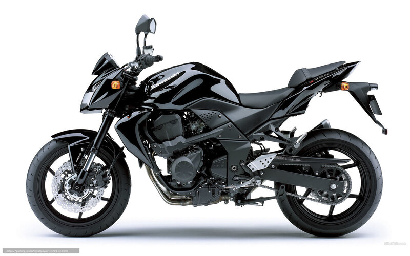 Black Kawasaki motorcycle