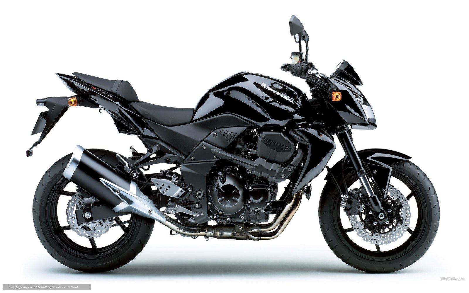 Black Kawasaki motorcycle
