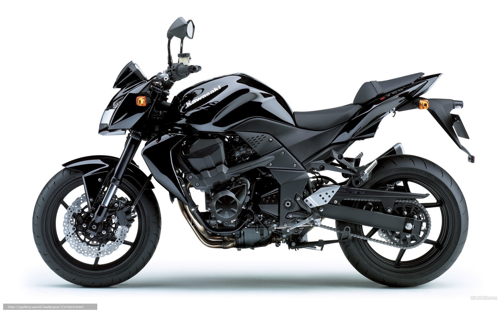 Black Kawasaki motorcycle