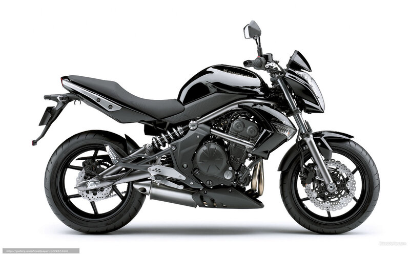 Black Kawasaki motorcycle