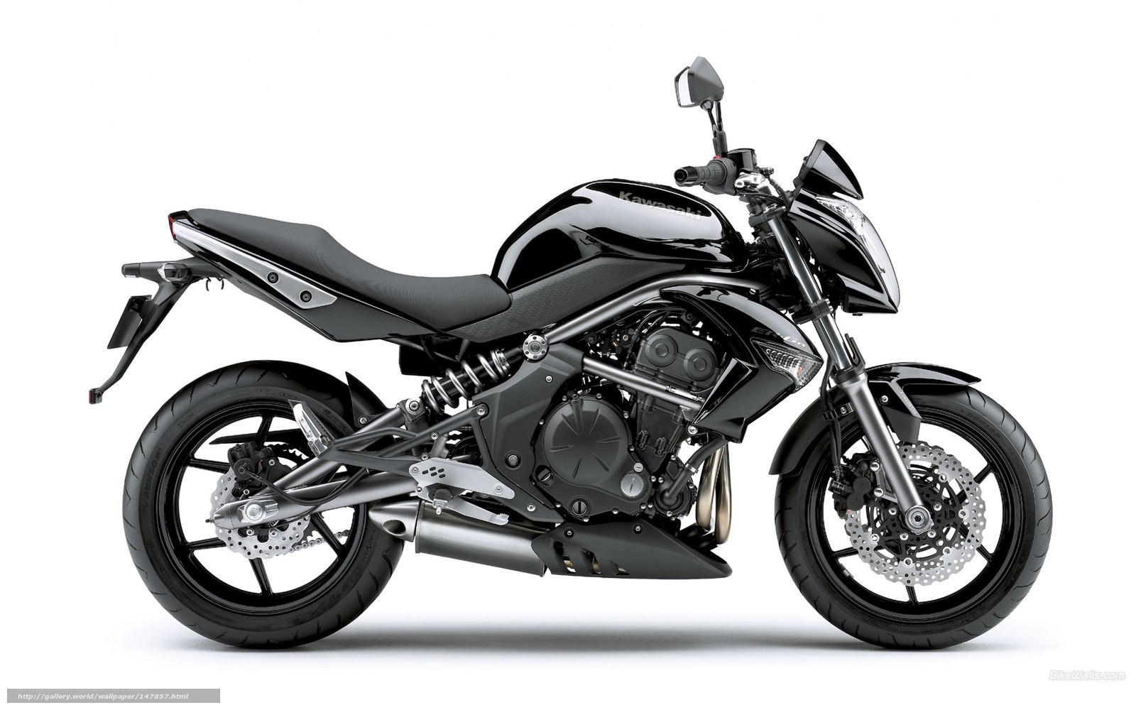 Black Kawasaki motorcycle
