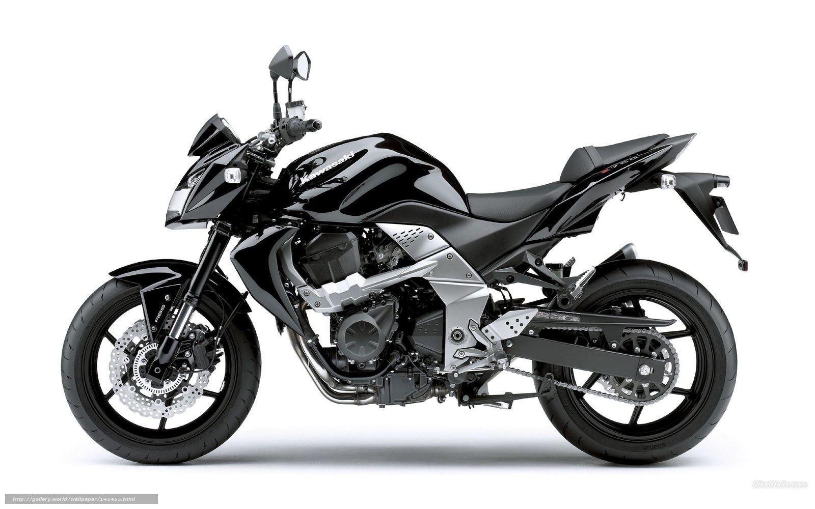 Black Kawasaki motorcycle