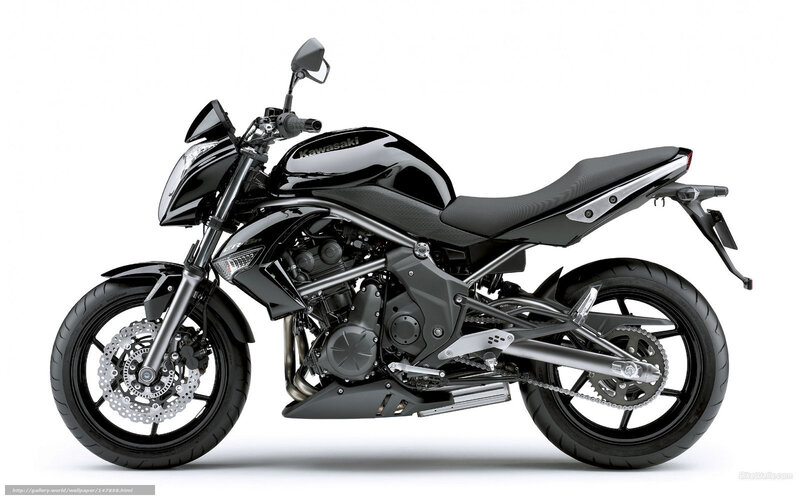 black kawasaki motorcycle