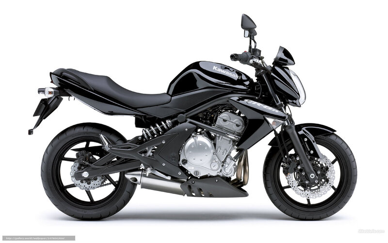 Black Kawasaki motorcycle