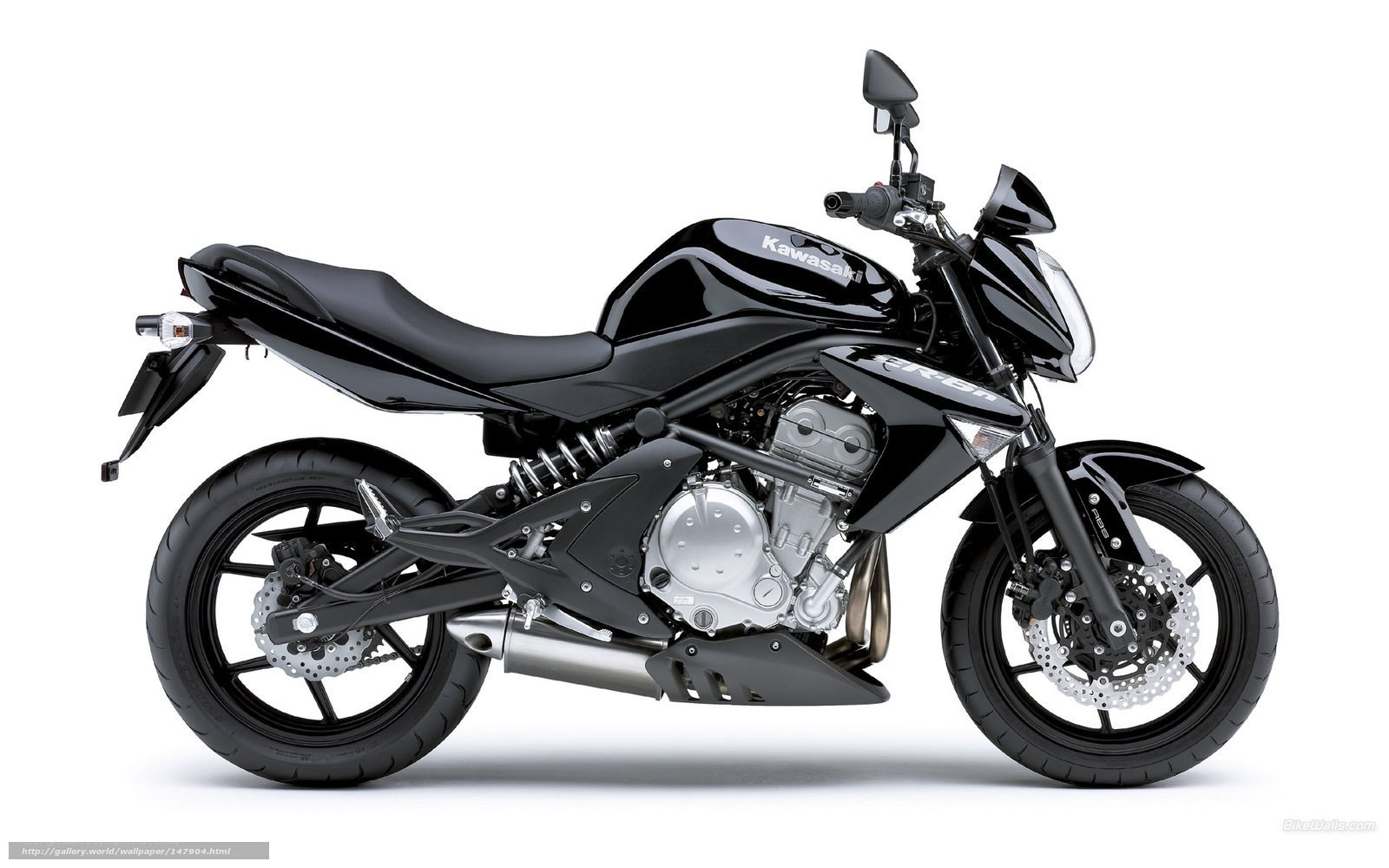 Black Kawasaki motorcycle