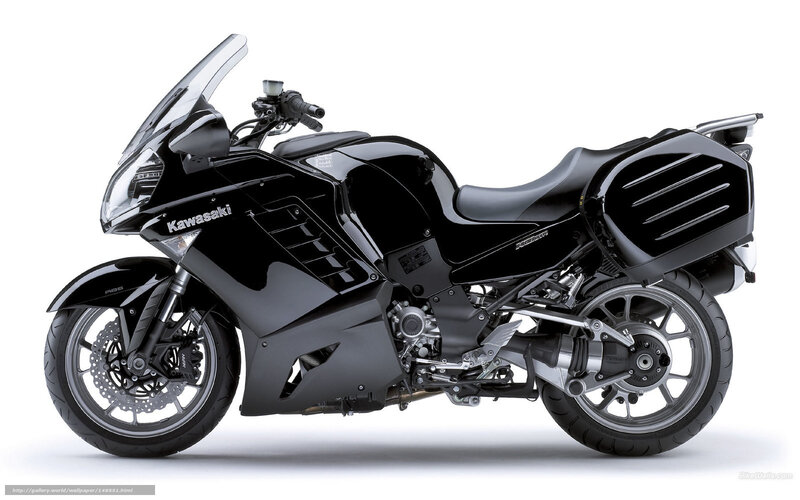 Black Kawasaki motorcycle
