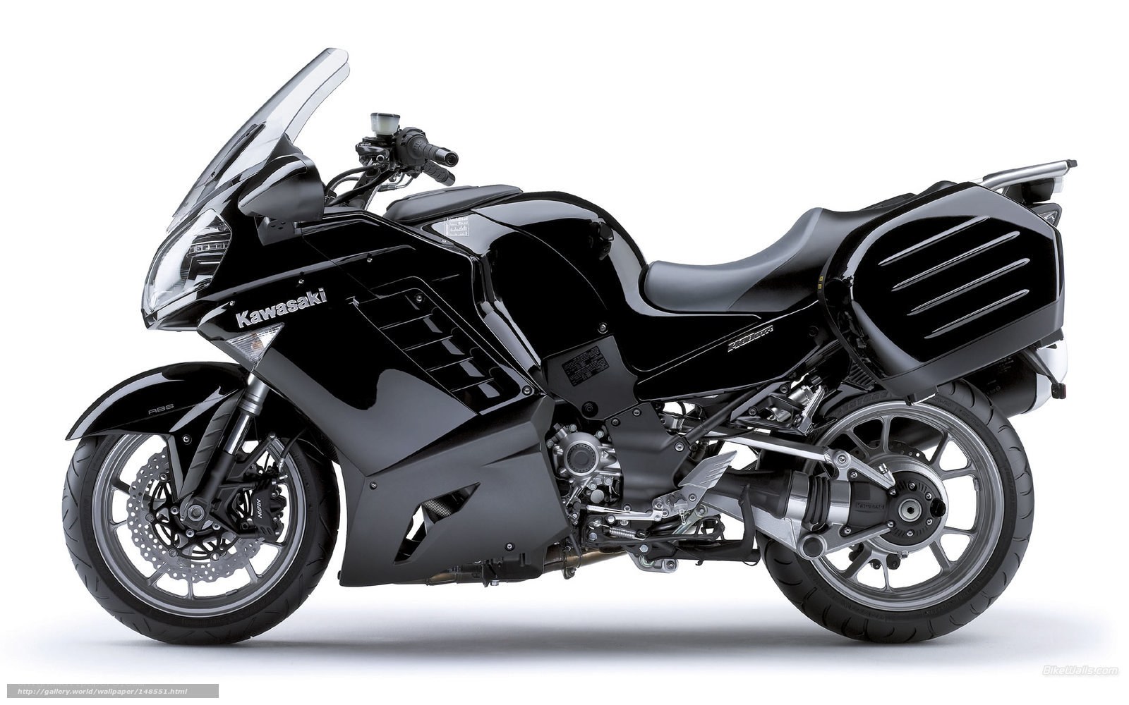 Black Kawasaki motorcycle