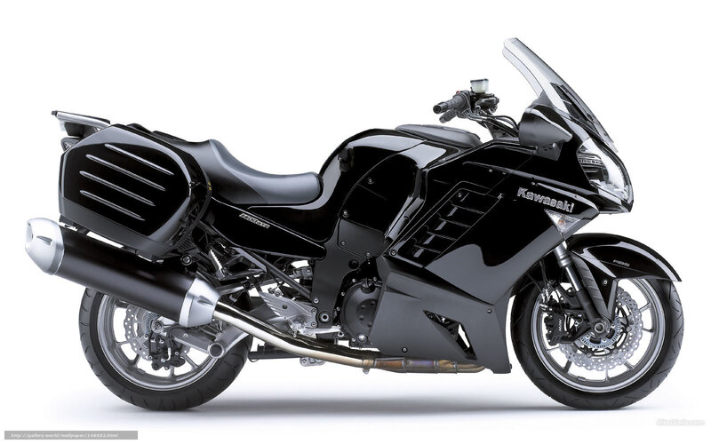Black Kawasaki motorcycle