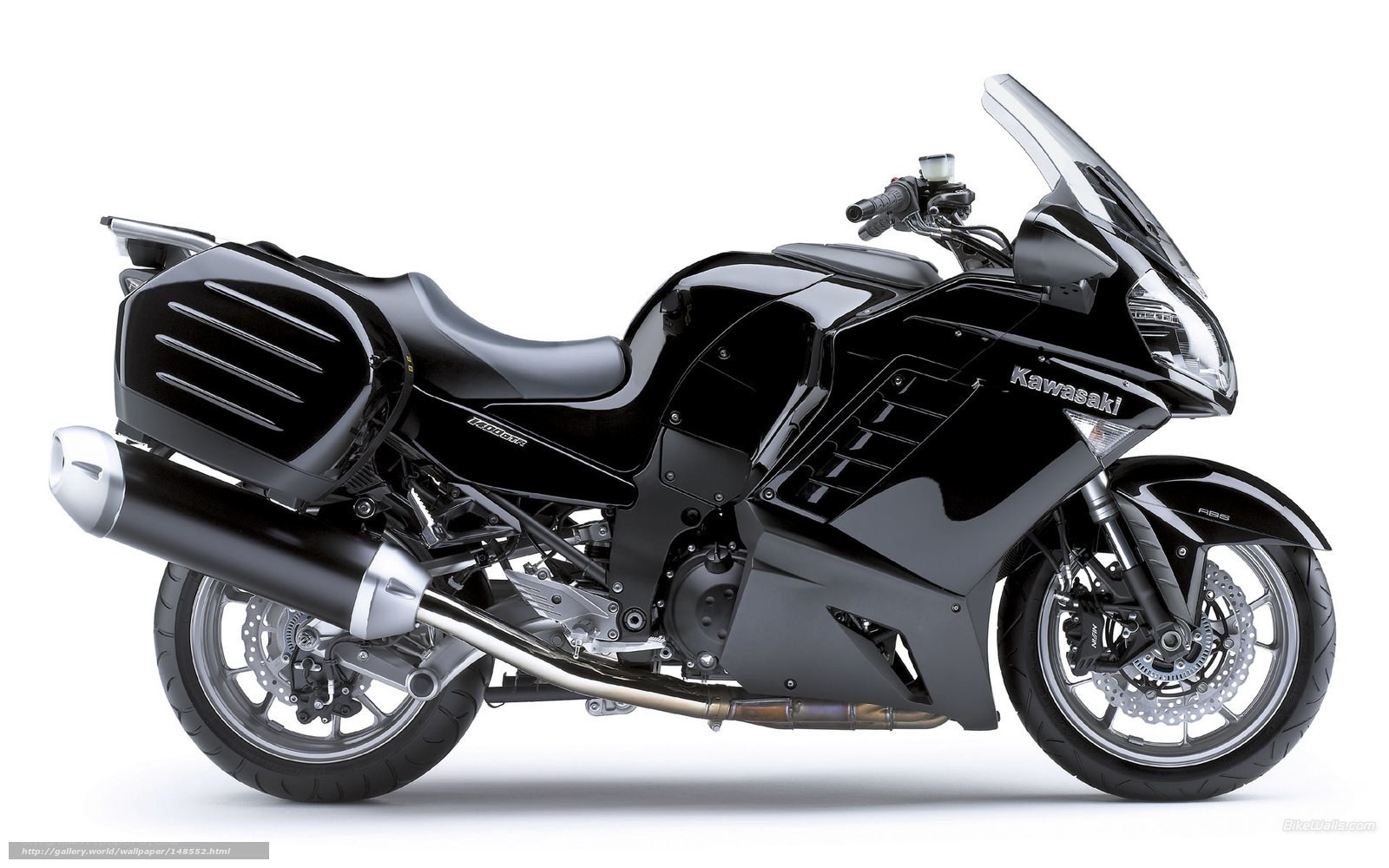Black Kawasaki motorcycle