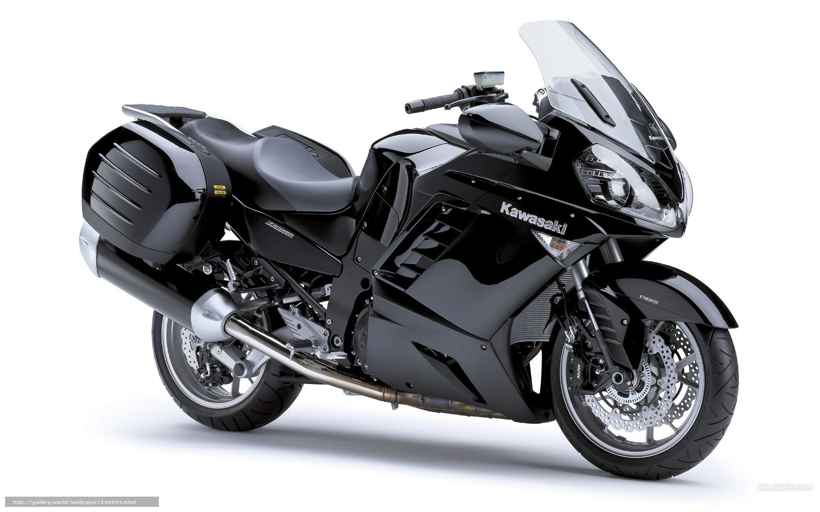 Black Kawasaki motorcycle