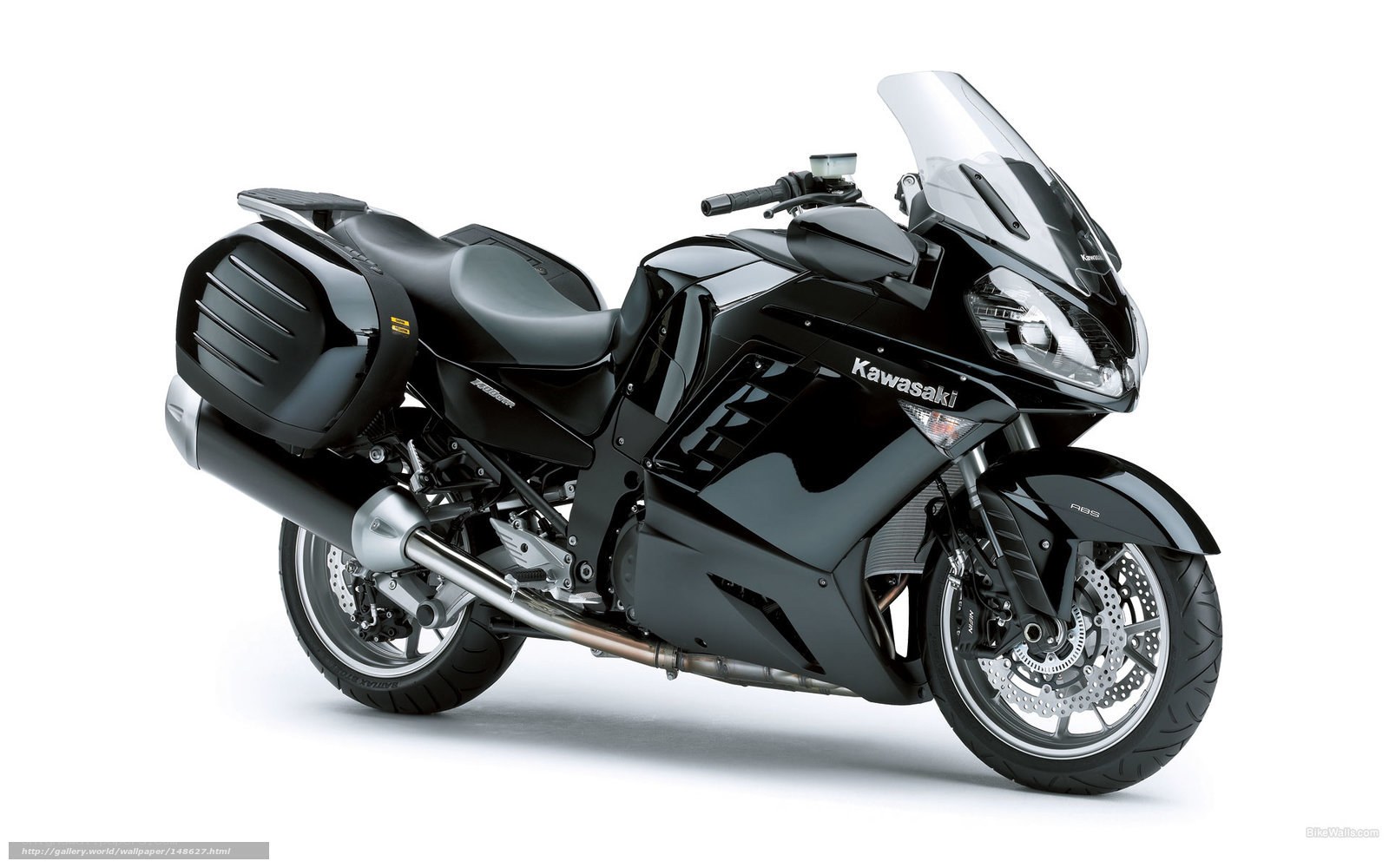 Black Kawasaki motorcycle