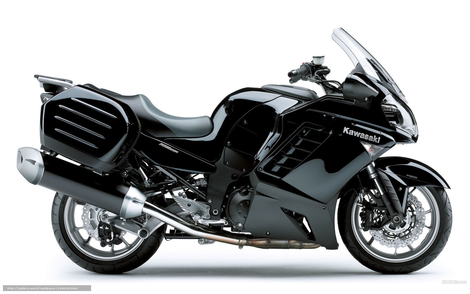 Black Kawasaki motorcycle