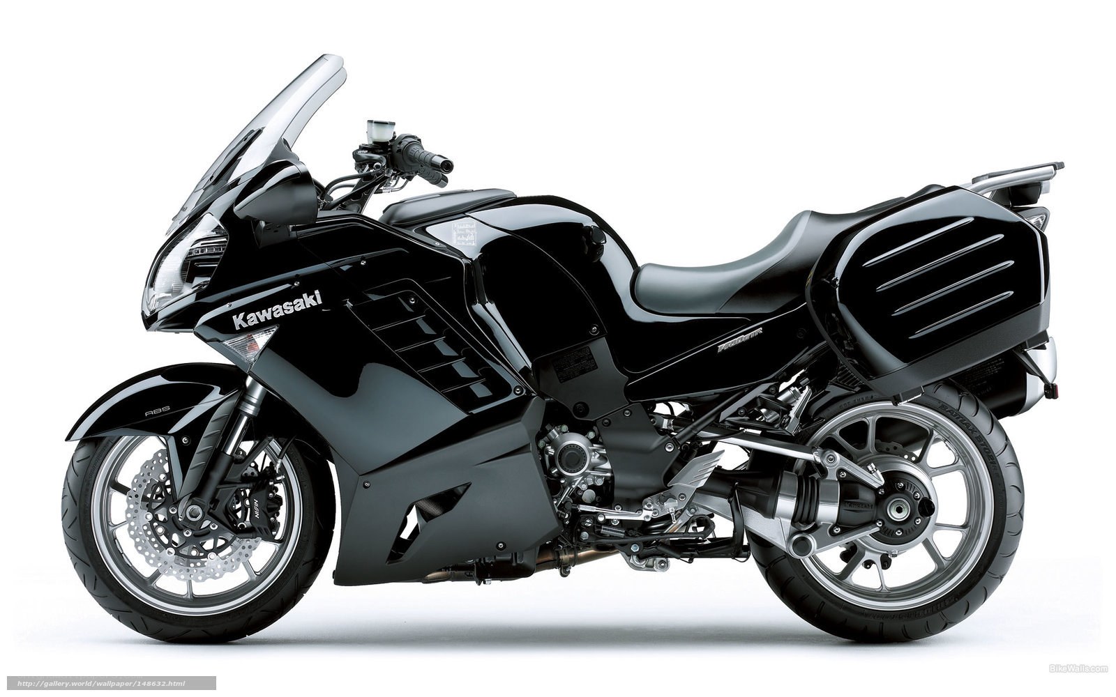 Black Kawasaki motorcycle