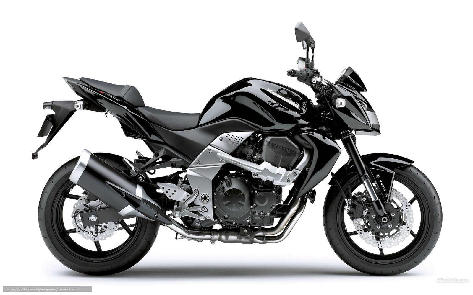 Black Kawasaki motorcycle