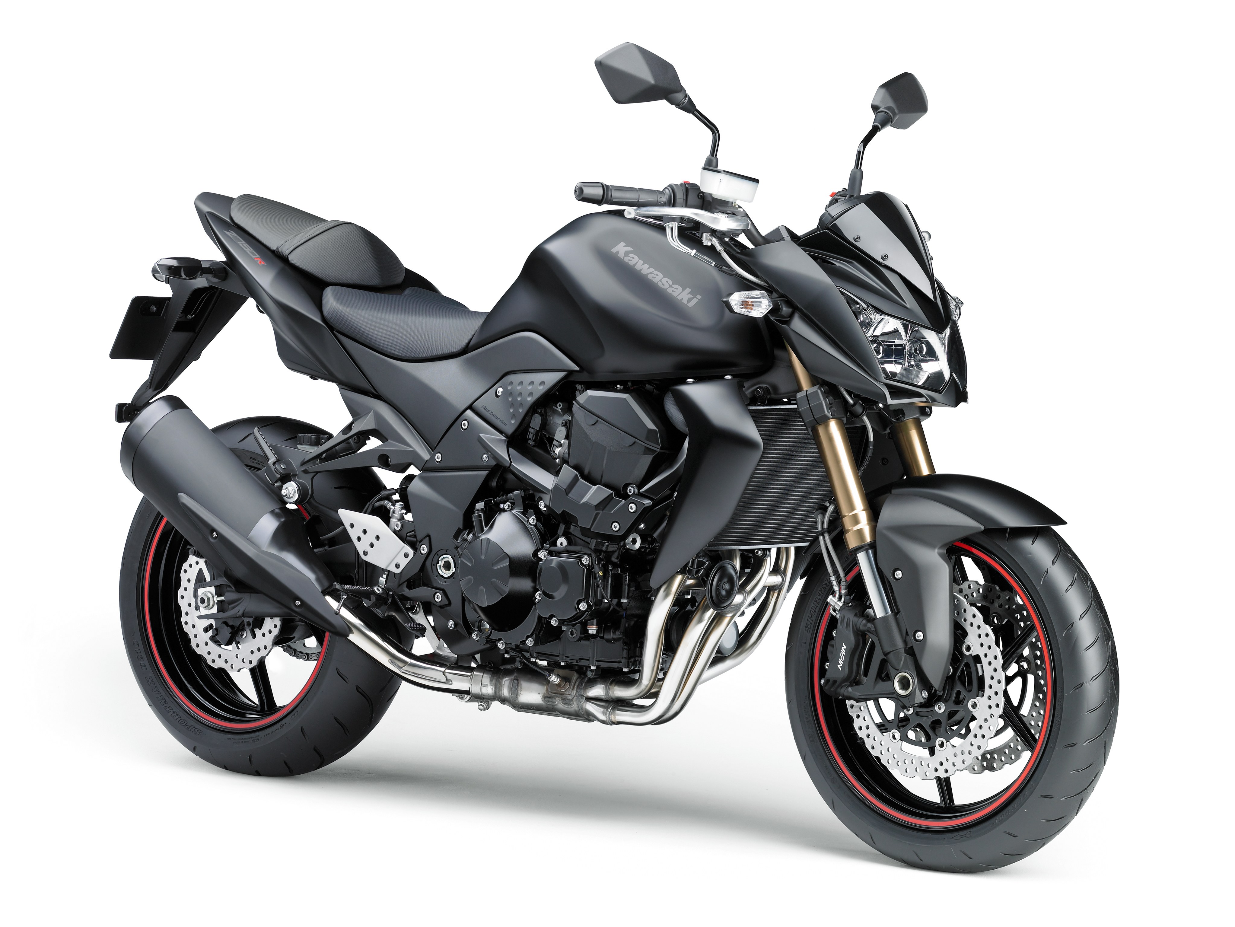 black kawasaki motorcycle
