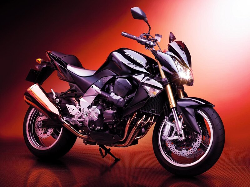 Black Kawasaki motorcycle