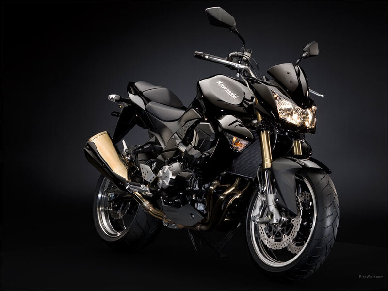 Black Kawasaki motorcycle