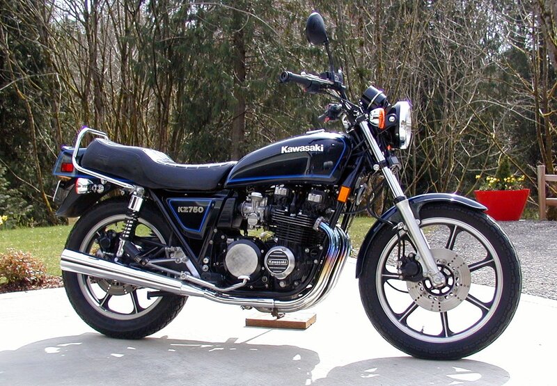 Black Kawasaki Motorcycle — Calm, Afternoon