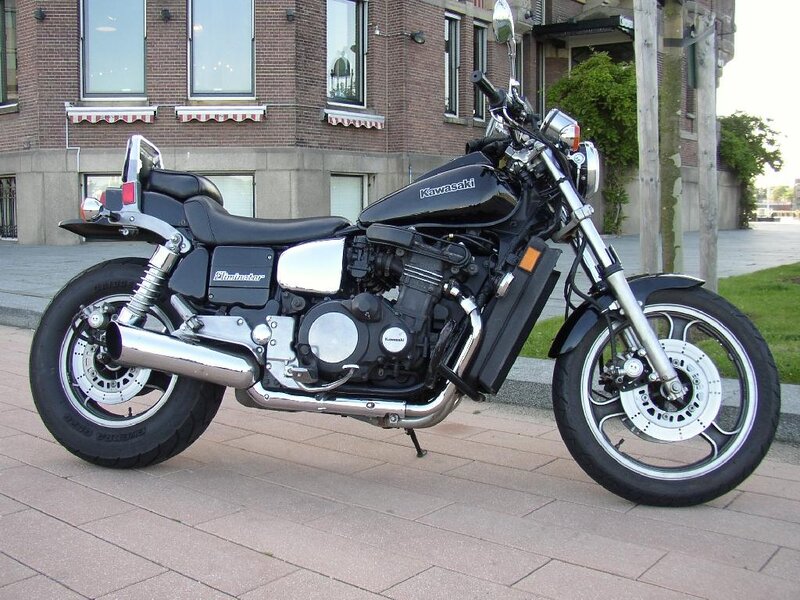 Black Kawasaki Motorcycle — Calm