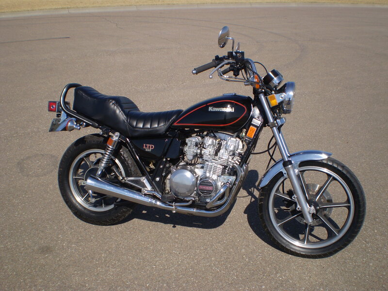 Black Kawasaki Motorcycle — Neutral, Afternoon, Photograph, Seat