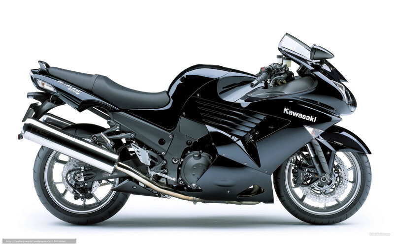 Black Kawasaki Motorcycle — Neutral, Photograph, Exhaust Pipe, Windshield, Seat