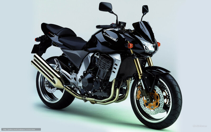Black Kawasaki Motorcycle — Neutral, Photograph, Exhaust Pipes