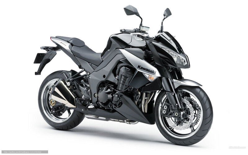 Black Kawasaki Motorcycle — Neutral, Photograph, Seat, Exhaust