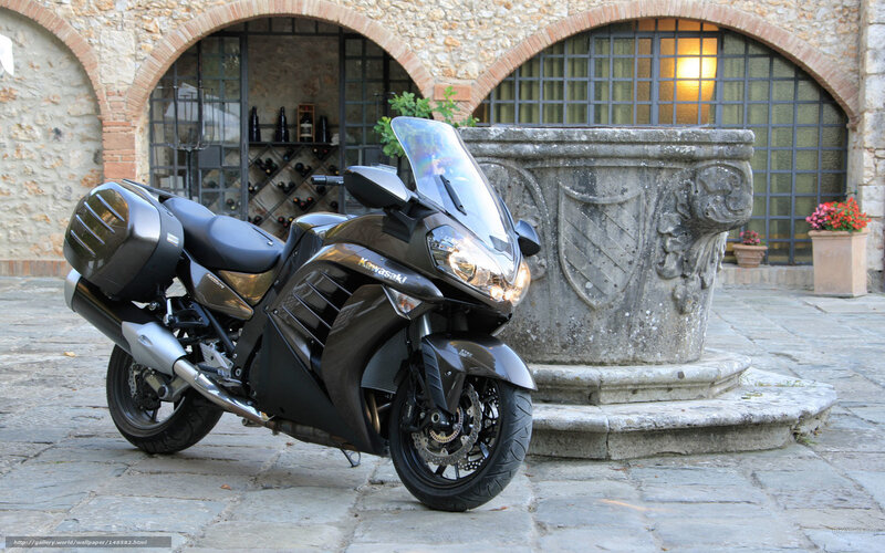 Black Kawasaki Motorcycle — Serene, Afternoon