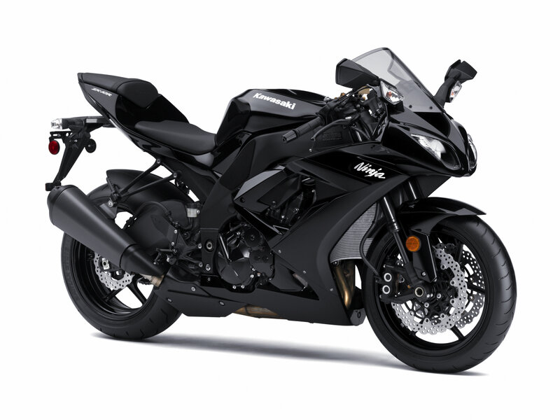black kawasaki ninja motorcycle
