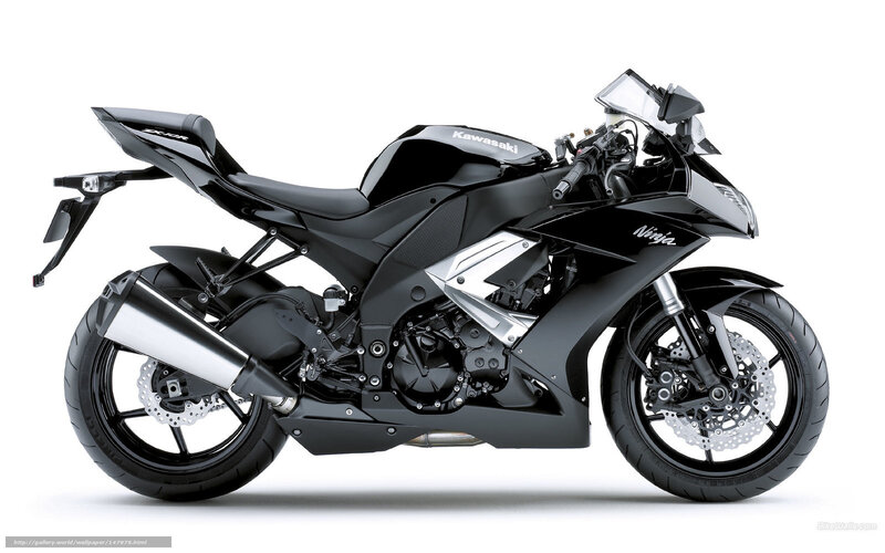 black kawasaki ninja motorcycle